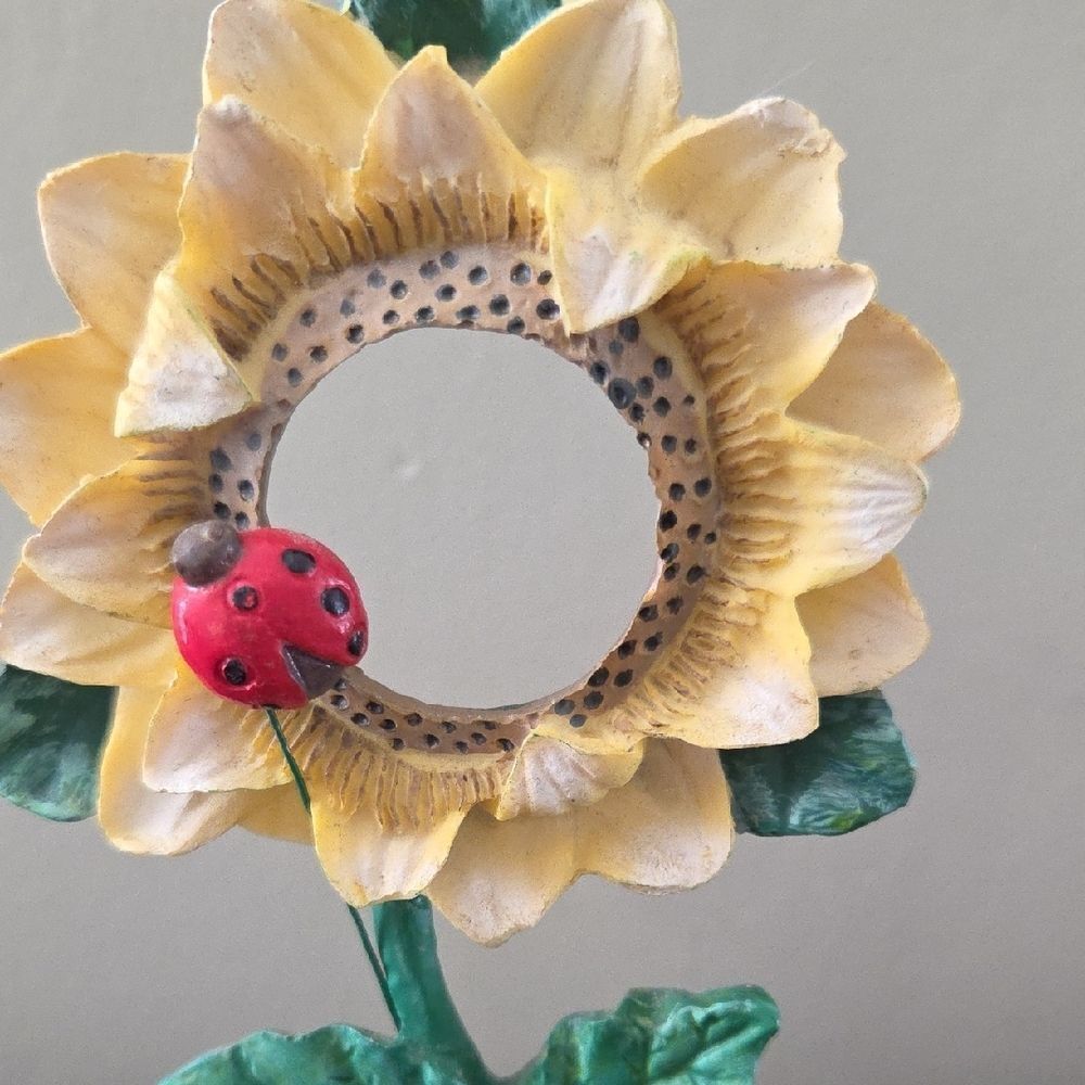 Sunflower Decor with Ladybug Accent - Picture 2 of 8